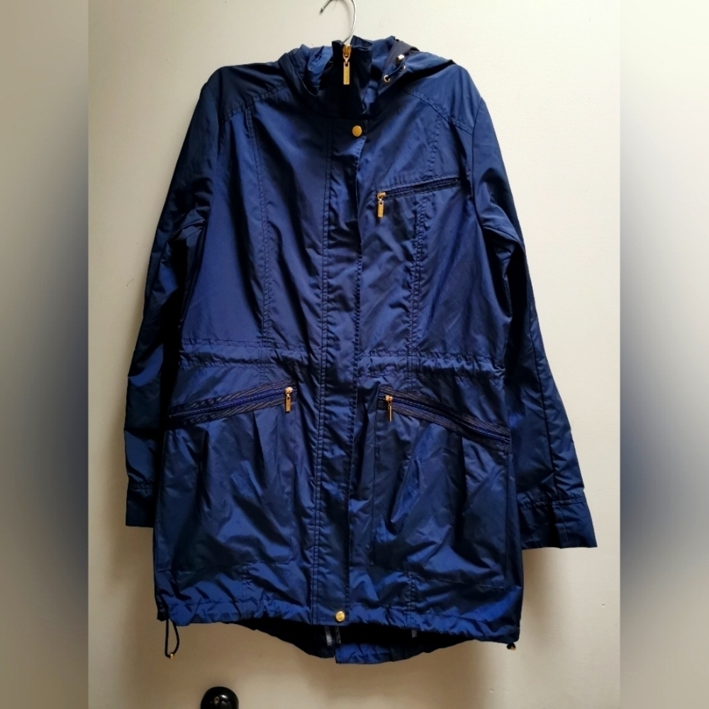 Cole Haan Spring Jacket Size M Blue Navy
